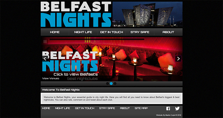 Belfast Nights Website